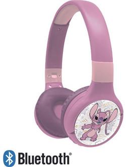 Lexibook Stitch Ενσύρματα & Ασύρματα Bluetooth Παιδικά Ακουστικά On Ear Ροζ