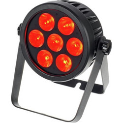 Eurolite 7C-7 Silent Slim Φωτορυθμικό Προβολέας Spot LED PAR DMX RGB / UV / Θερμό Λευκό / Ψυχρό Λευκό
