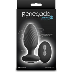 NS Novelties Renegade Alpine 2.0 Πρωκτική Σφήνα Ασύρματη με Δόνηση Μαύρη