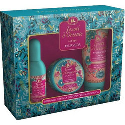 Tesori d'Oriente Ayurveda Eau de Parfum 100ml + Shower Gel 250ml + Scented Candle 109gr