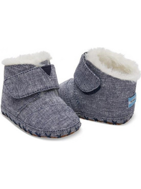 Toms Βρεφικά Μποτάκια Αγκαλιάς Γκρι Navy Μπλε 10010754