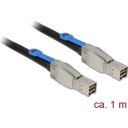 DeLOCK 83394 Καλώδιο Σκληρού Δίσκου mini SAS to Mini SAS 1m Black