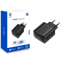 Lito LC22 Φορτιστής χωρίς Καλώδιο με 2 Θύρες USB-C 45W Power Delivery