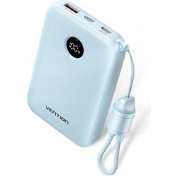 Vention FKAL0-C Power Bank 10000mAh 22.5W με Θύρα USB-A & Θύρα USB-C Power Delivery Blue