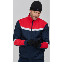 Endurance Ανδρικό Μπουφάν Χειμωνιάτικο Puffer Navy Μπλε Κόκκινο E223473