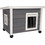 Kerbl Rustica Ξύλινo Σπιτάκι Γάτας Εξωτερικού Χώρου 57x45x43cm Γκρι