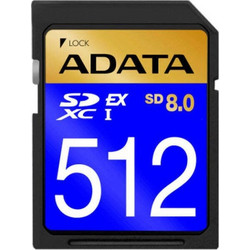 Adata SD8.0 SDXC 512MB Class 10 U3 V30 UHS-I 1600MB/s