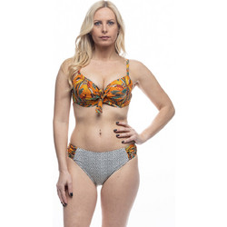 Lucero Bikini Set Floral Πορτοκαλί Μαύρο 180801D