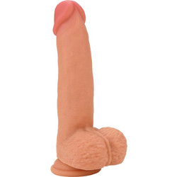 Hidden Desire Inferno Liquid Ρεαλιστικό Dildo με Βεντούζα & Όρχεις 18cm Flesh