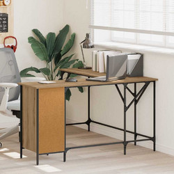 vidaXL Γωνιακό Γραφείο Υπολογιστή Ξύλινο 141x141x75cm 882876