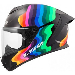 LS2 FF820 Rapid III Flow Gloss Black Multicolor Κράνος Μηχανής Full Face 1350gr