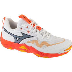 Mizuno Wave Momentum Elite Ανδρικά Αθλητικά Παπούτσια για Βόλεϊ Λευκά Πορτοκαλί V1GA251201