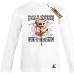 Takeposition Ballerina Cappuccina Παιδικό T-Shirt Μακρυμάνικο Λευκό 814-1428