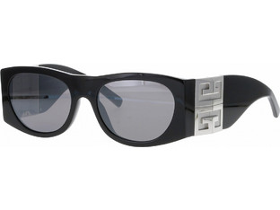 Givenchy GV40028I 01C Γυναικεία Γυαλιά Ηλίου Ορθογώνια Κοκάλινα Μαύρα με Γκρι Φακό