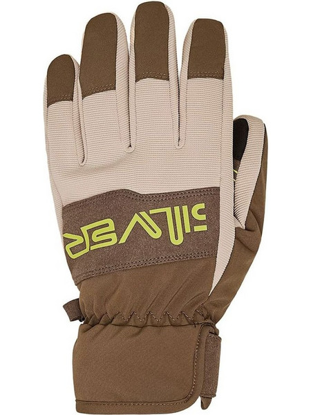Quiksilver Method EQYHN03204-CQP0 Αδιάβροχα Ανδρικά Γάντια Σκι & Snowboard Καφέ Μπεζ