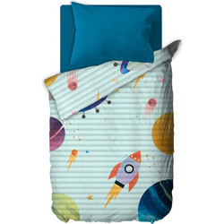 Saint Clair Παιδικό Κουβερλί Μονό Microfiber 160x220 Comet Τιρκουάζ