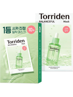 Torriden Balanceful Cica Facial 5D Cica Sheet Μάσκα Προσώπου για Καταπράυνση με Υαλουρονικό 10τμχ