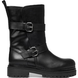 Sante Γυναικεία Μποτάκια Biker Μαύρα 25-525-01