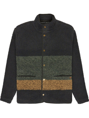 RVCA Ανδρική Ζακέτα Fleece με Κουμπιά Μαύρη EVYFT00108-MDY