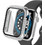 Leewello LW-409 Πλαστική Θήκη με Προστασία Οθόνης για Apple Watch 7 / 8 / 9 45mm Ασημί