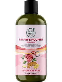 Petal Fresh Pure Ginger & Rosewater Φυτικό Σαμπουάν για Επανόρθωση 475ml
