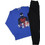 Frenzy Παιδική Πιτζάμα Βαμβακερή Χειμωνιάτικη Royal Blue Μαύρη 1870