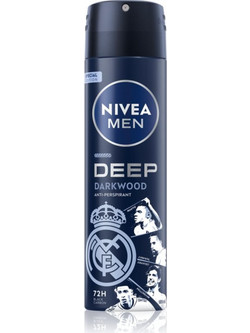 Nivea Real Madrid Deep Darkwood Ανδρικό Αποσμητικό Spray 72h 150ml