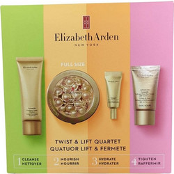 Elizabeth Arden Twist & Lift Quartet Advanced Ceremide Cream Cleanser 50ml + Restoring Serum 28ml + Eye Serum 1.2ml + Day Cream 15ml