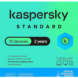 Kaspersky Standard για 10 Συσκευές και 2 Έτη Χρήσης (Ηλεκτρονική Άδεια)