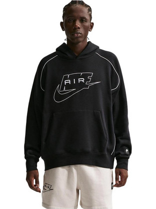 Nike Air Fleece Pullover Hoodie Ανδρικό Αθλητικό Φούτερ με Κουκούλα Μαύρο IF1266-010
