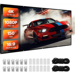 Vevor SS150 Οθόνη Προβολής Projector Τοίχου 16:9 332x186cm / 150"