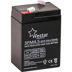 Westar 3FM4.5 Μπαταρία Vrla 6V 4.5Ah
