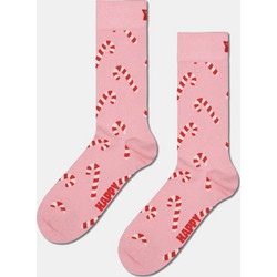 Happy Socks Candy Cane Βαμβακερές Γυναικείες Κάλτσες Ροζ με Σχέδια P003817
