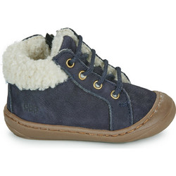 GBB Aboco Παιδικά Μποτάκια Navy Μπλε Suede με Φερμουάρ & Γούνα AM607-22