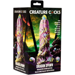 Creature Cocks Dragon Spawn Ovipositor Dildo με Βεντούζα 18.5cm Πολύχρωμο