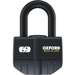 Oxford Boss Κλειδαριά Δισκόφρενου Μηχανής 16mm με Συναγερμό Μαύρη