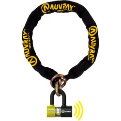 Auvray Set Xtrem SRA Αντικλεπτική Αλυσίδα Μηχανής με Κλειδαριά & Συναγερμό 170cm 13.5mm Μαύρη