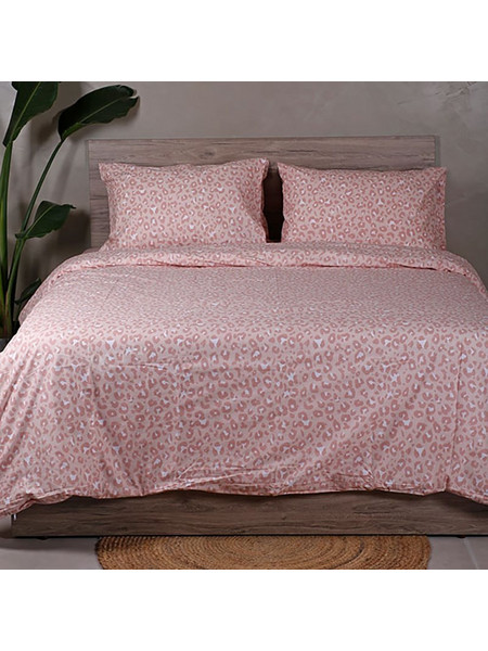 Sunshine Home Σετ Σεντόνια Μονά Βαμβακερά 165x270 Feelings 2044 Pink