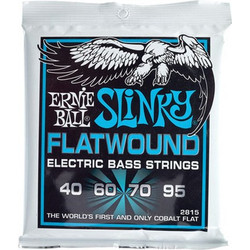 Ernie Ball Slinky Flatwound 2815 Σετ 4 Χορδές Ηλεκτρικού Μπάσου Cobalt 40-95"