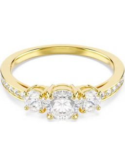 Swarovski Γυναικείο Δαχτυλίδι Ροζέτα Xρυσό 5723291