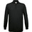B&C Collection Ανδρική Μπλούζα Polo Μακρυμάνικη Μαύρη PU414