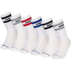 Converse Ανδρικές Κάλτσες Ψηλές Λευκές 6Pack RC0156-001