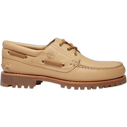 Timberland Authentic 3-Eye Boat Ανδρικά Μοκασίνια Boat Shoes Δερμάτινα Μπεζ TB0A2PDQEN2