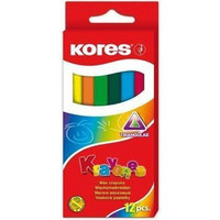 Kores Κηρομπογιές Σετ 12τμχ