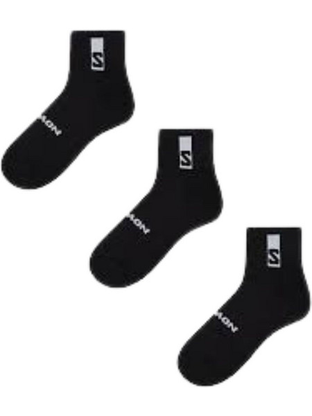 Salomon Everyday Ανδρικές Κάλτσες Κοντές με Σχέδια Μαύρες 3Pack LC20866