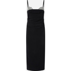 Pinko Midi Φόρεμα για Γάμο / Βάπτιση Μεταξωτό Μαύρο 106637A31P