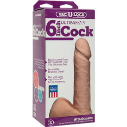 Doc Johnson Vac-U-Lock UR3 Ρεαλιστικό Dildo με Βεντούζα & Όρχεις 15cm Flesh
