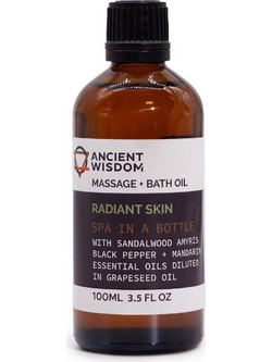 Ancient Wisdom Sandalwood Glow Λάδι Μασάζ 100ml