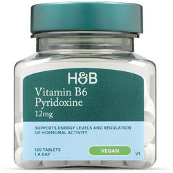Holland & Barrett Vitamin B6 Pyridoxine 12mg 120 Ταμπλέτες