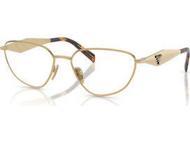 Prada PRD52V 24J1O1 Γυναικείος Σκελετός Γυαλιών Οράσεως Μεταλλικός Χρυσός